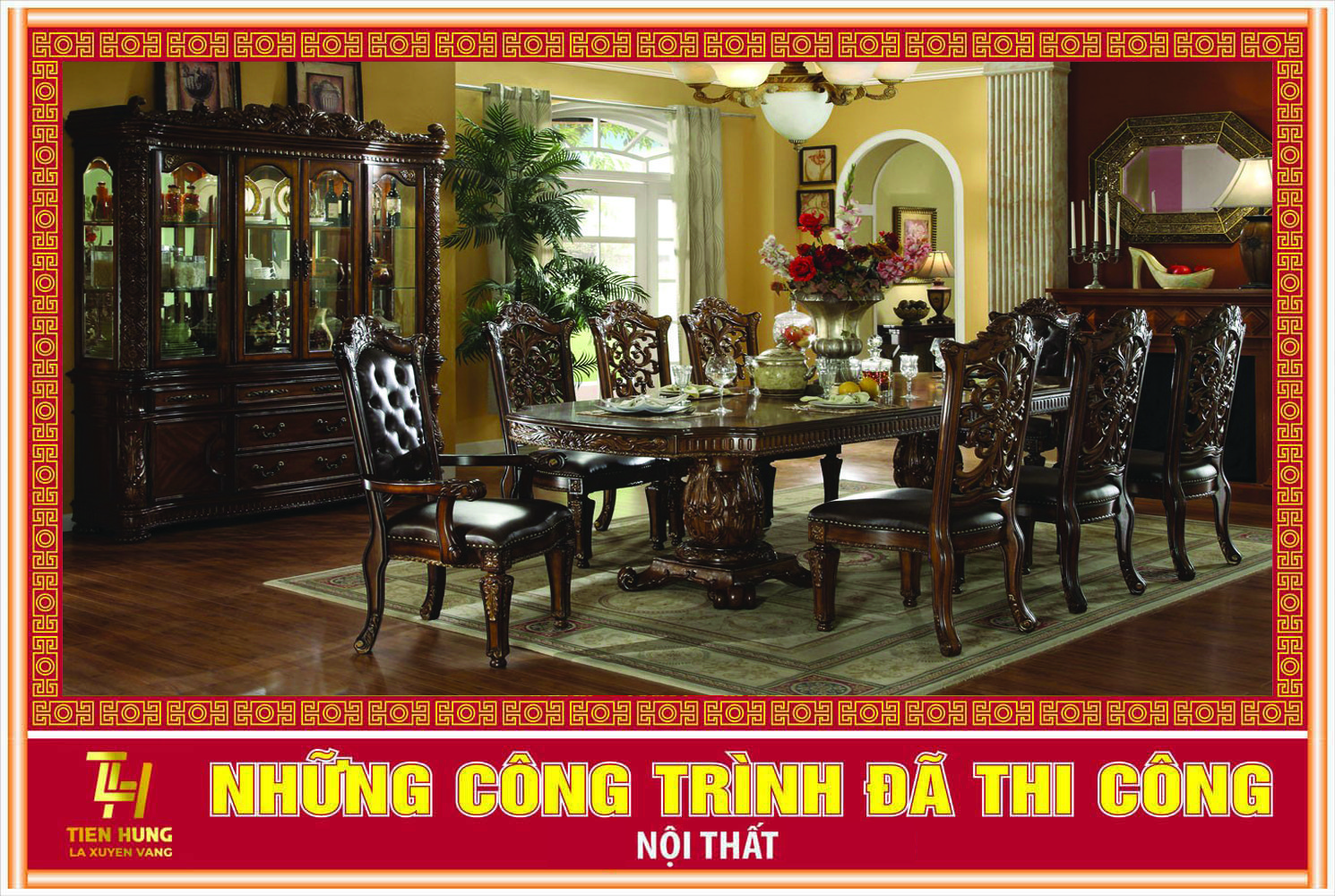NỘI THẤT PHÒNG ĂN PHONG CÁCH HOÀNG GIA