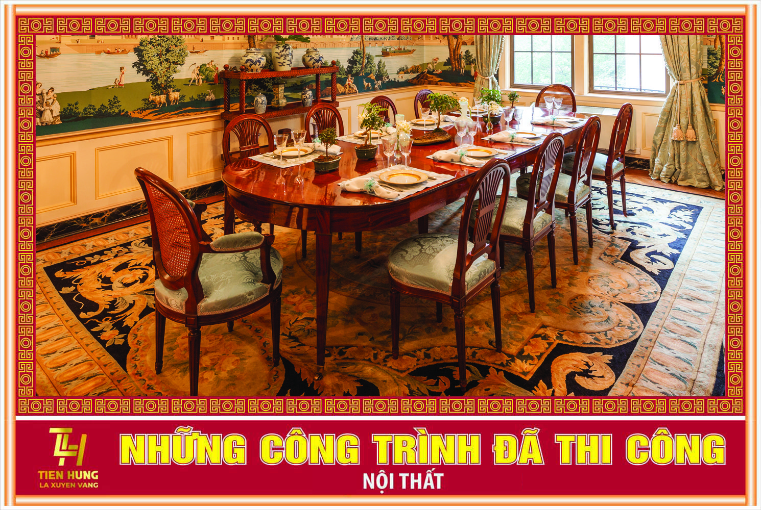 NỘI THẤT PHÒNG ĂN PHONG CÁCH HOÀNG GIA