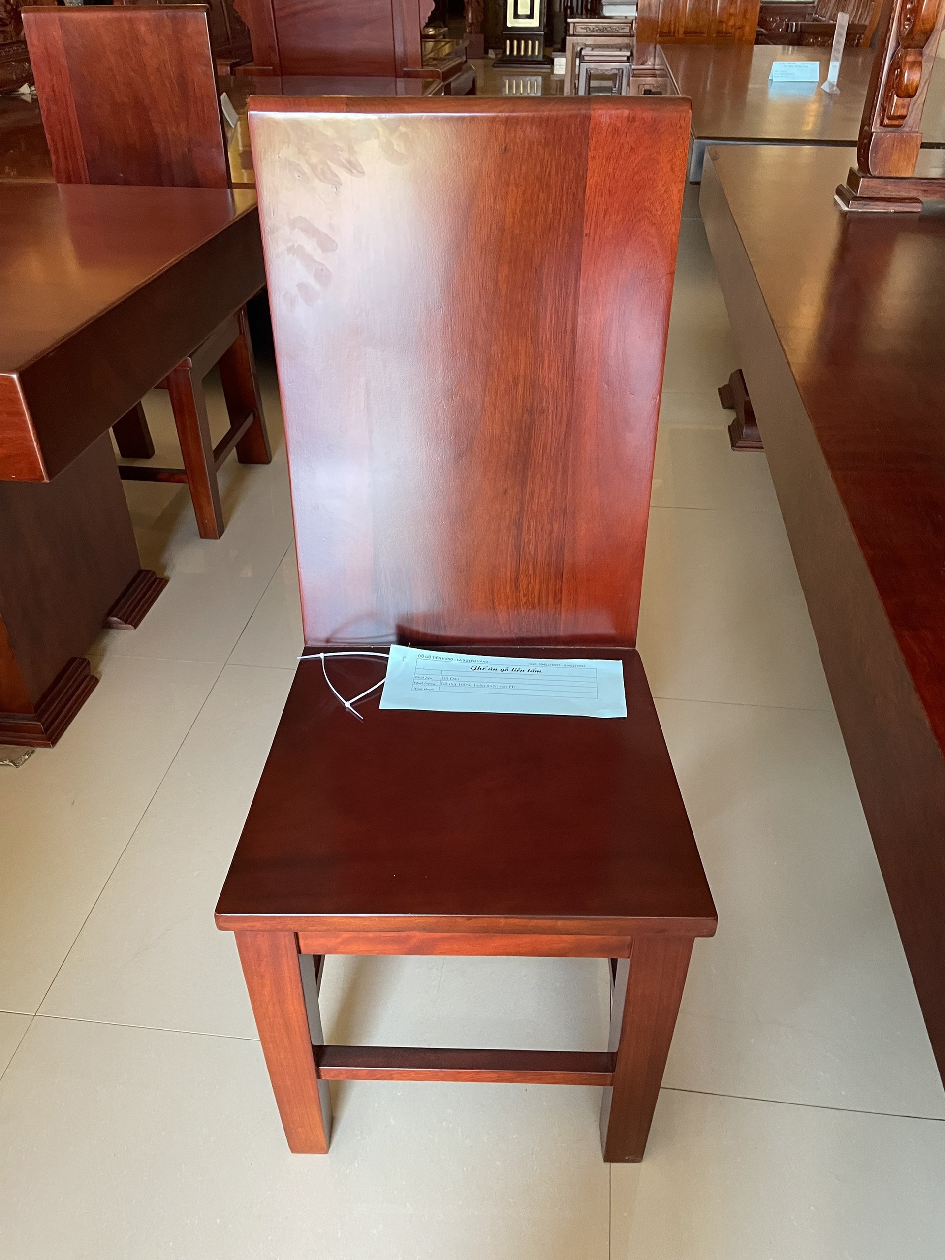 BỘ BÀN ĂN LIỀN KHỐI GỖ GÕ