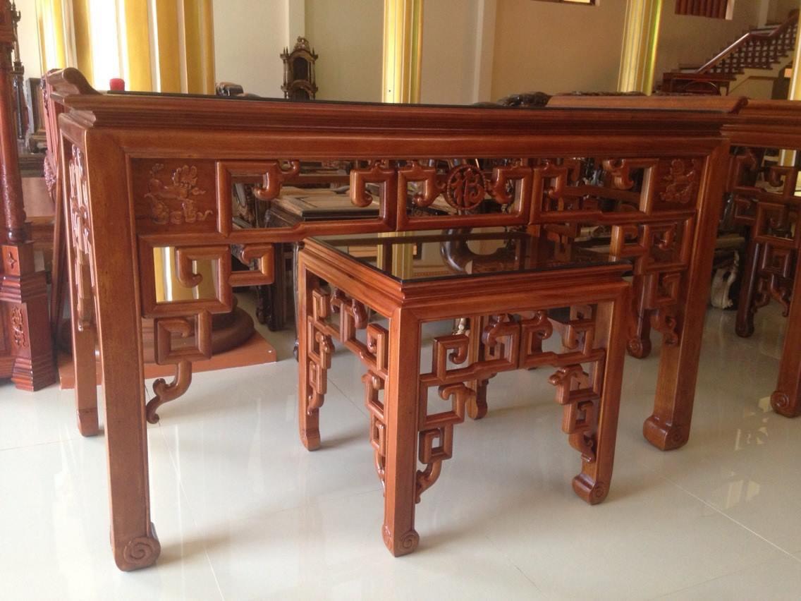 BÀN THỜ TRUYỆN MÓC GỖ GỤ