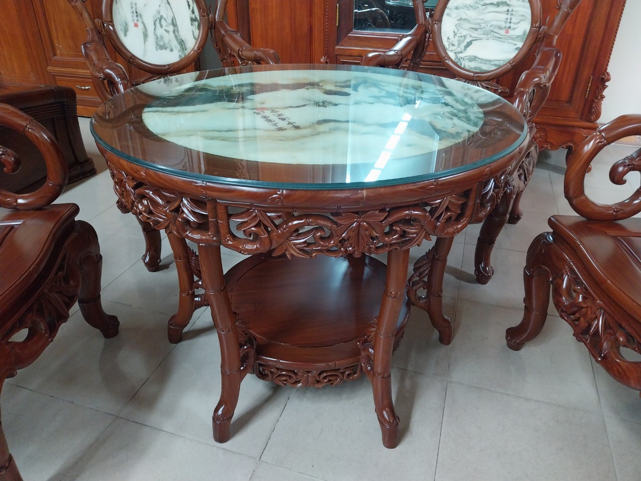BỘ TRÚC MÓC GỖ HƯƠNG LÀO