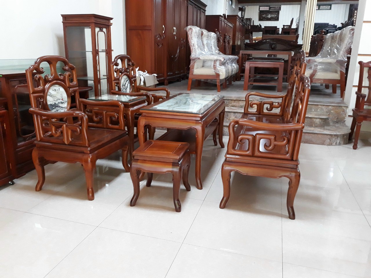 BỘ MÓC GỖ HƯƠNG VÂN - 7 MÓN