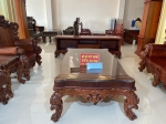 BỘ GHẾ LÁ TÂY GỖ HƯƠNG - 10 MÓN