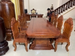 BỘ BÀN ĂN LÁ TÂY HƯƠNG ĐÁ
