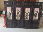 TRANH TỨ QUÝ GỖ TRẮC NAM PHI