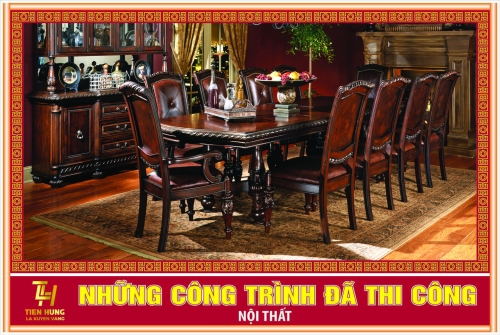 Nội thất phòng ăn phong cách hoàng gia