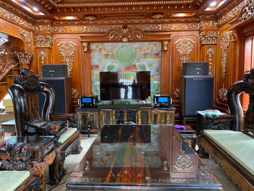 Bộ ghế Quốc nghệ mun lào tay 20