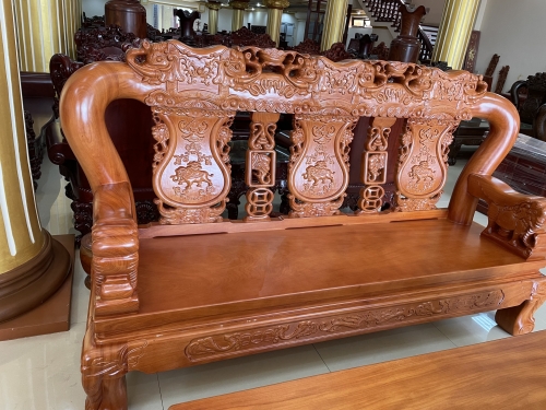 Bộ Quốc voi gỗ gõ tay 16 mặt tràn viền