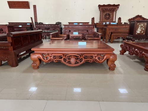 Sập trúc gỗ gõ cao cấp