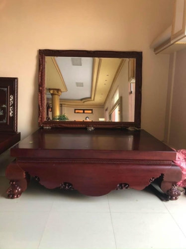 Sập gỗ gõ mặt liền tấm