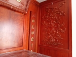 Vách ốp phòng thờ gỗ Hương Đá
