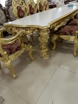 Bàn ăn gỗ Bích Châu Âu - Dát vàng