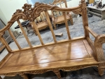 Bộ sopha hoàng gia lá tây  Gỗ gõ nam phi  7 món